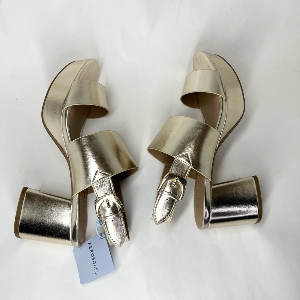 AEROSOLES Silver Sandals - Picture 8 of 15